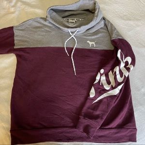 PINK cowl Neck - small